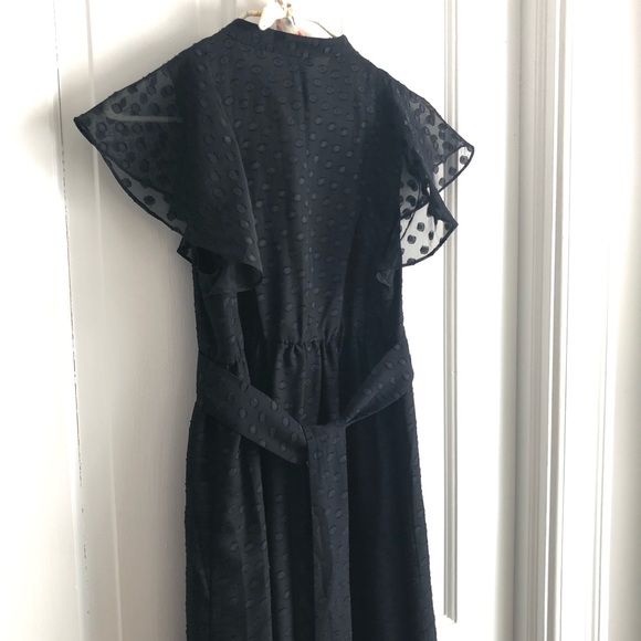 Fossil Black Polka Dot Dress Size S - Picture 4 of 9